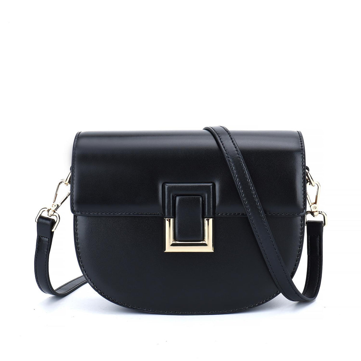 Women’s leather bags - Shoulder bag Leather (Black) – Carlheim